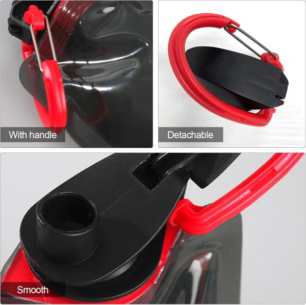 (3 Pack) 700ml Large Foldable Water Bottle Fully Collapsible Stock Bottle, Portable Water Bottle for Running Cycling outdoor (Black, Blue, White - Image 3