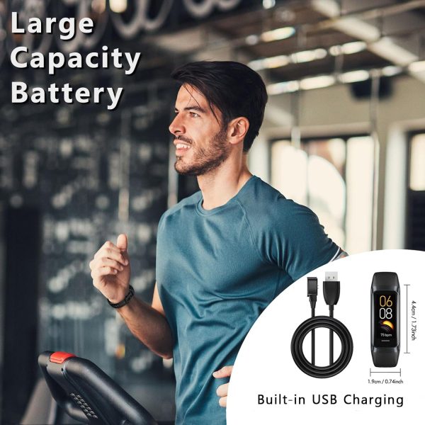 Fitness Tracker with 24/7 Heart Rate Blood Oxygen Sleep Monitor,Activity Tracker with 1.1" AMOLED Touch Color Screen, Multiple Sport Modes Step Counter,IP68 Waterproof for Andriod iPhone Women Men - Image 7