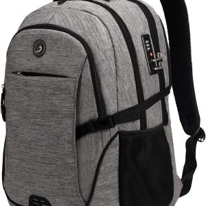 SHRRADOO Travel Laptop Backpack, Business Anti Theft Slim Durable Laptops Backpack with USB Charging Port, College High School Computer Bag for Men Women Fits 16.3 Inch Notebook