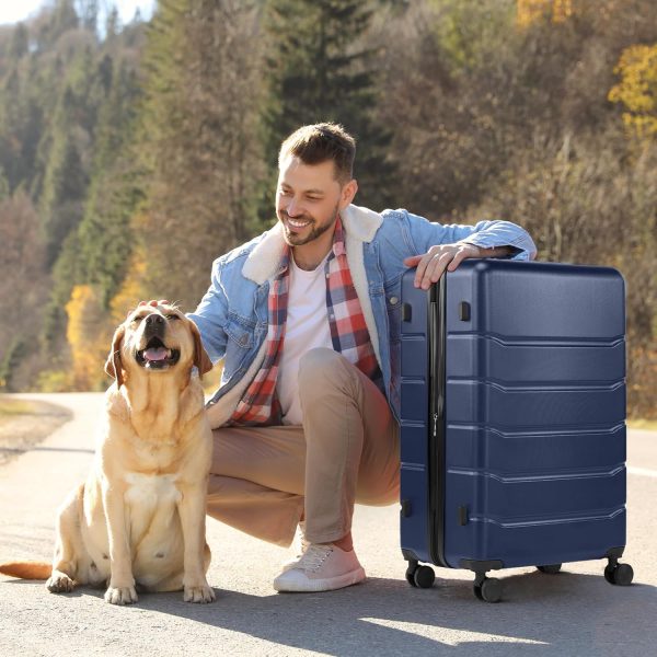 24 inch Luggage, Hard Shell ABS Suitcase with Double Spinner Wheels, Lightweight Expandable Rolling Luggage with TSA Lock - Image 2