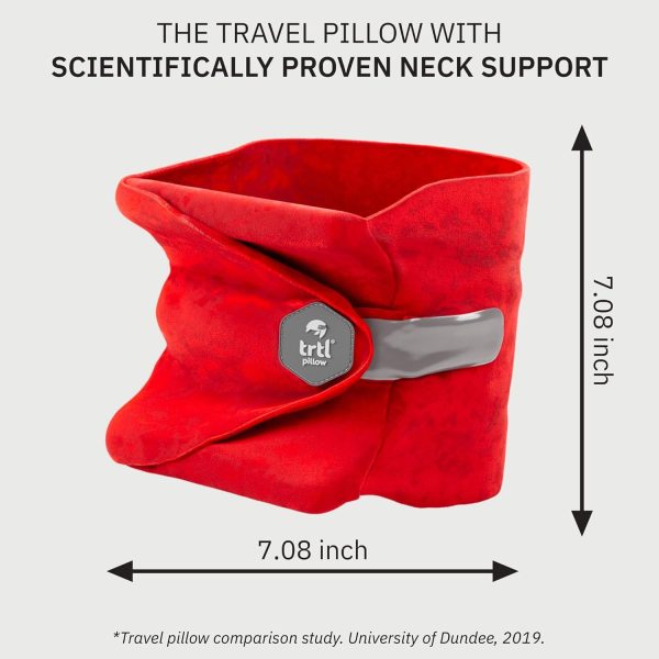 trtl Travel and Airplane Pillow - Real Sleeping Experience on Long Flights - Neck and Shoulder Support - Super-Soft, Lightweight, Easy-to-Carry, and Machine-Washable Flight Pillow - Image 4